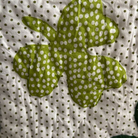 Storehouse St Patricks Day Table Runner Quilted Shamrocks Home Decor 16" X 72" - Picture 12 of 13